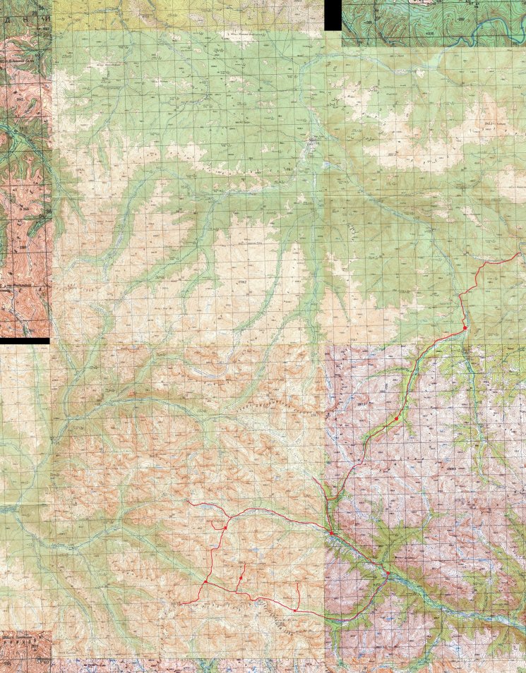 Карта-километровка Тофаларии