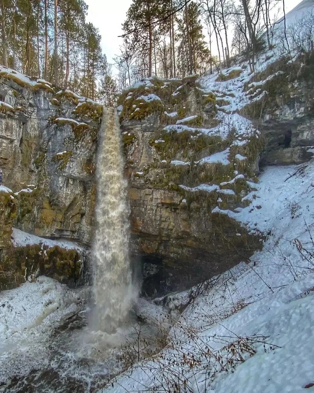 Айские притесы водопад